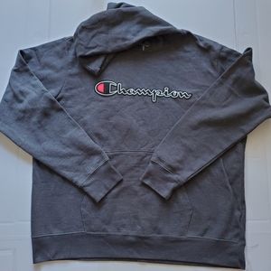 Champion Spellout Logo Jersey Hoodie Jacket